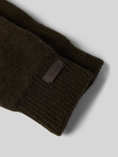 Barbour Gebreide handschoenen van wolmix, model 'CARLTON' Donkergroen - 2