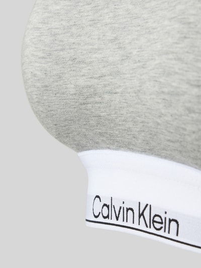Calvin Klein Underwear Bralette mit Logo-Stitching Hellgrau 2