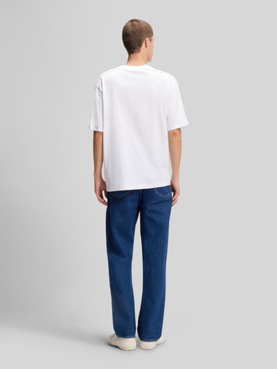 HUGO Blue Regular Fit T-Shirt aus reiner Baumwolle Modell 'NURAZTI' Weiss 5