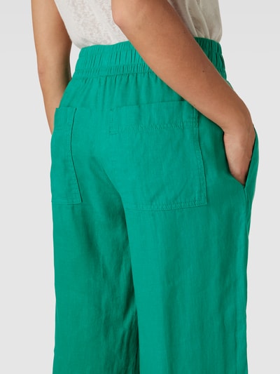 s.Oliver RED LABEL Culotte aus Leinen mit elastischem Bund Grün 3