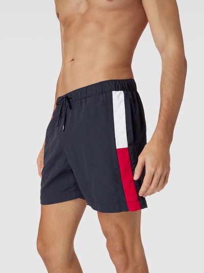 Tommy Hilfiger Zwembroek met contraststrepen Donkerblauw - 3