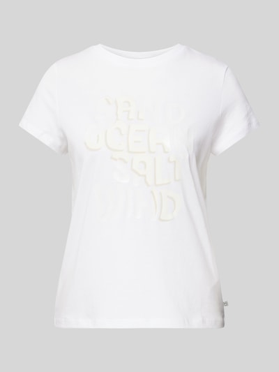 QS T-Shirt mit Motiv-Print Weiss 2