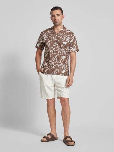 Jack & Jones Premium Freizeithemd mit Reverskragen Modell 'SUMMER' Dunkelbraun 1