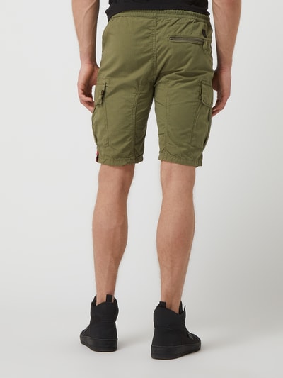 Alpha Industries Korte cargobroek met elastische band Olijfgroen - 5