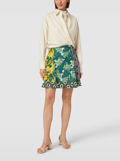 Weekend Max Mara Minirok met all-over motief, model 'KIENS' Groen - 1