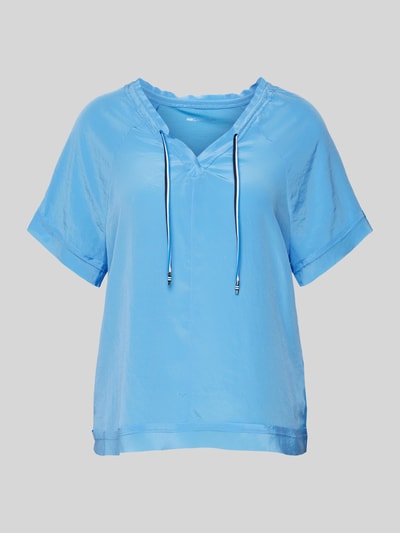 Marc Cain Blusenshirt in unifarbenem Design Blau 2