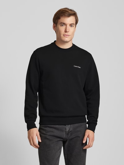 CK Calvin Klein Sweatshirt mit Label-Detail Black 4