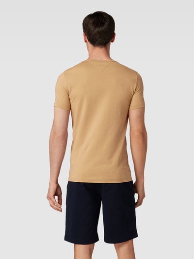 Tommy Hilfiger T-Shirt mit Label-Detail Camel 5