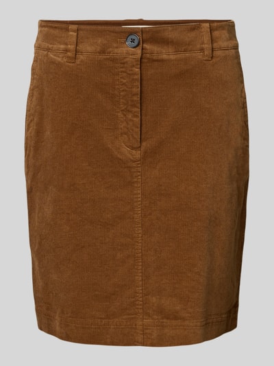 Marc O'Polo Licht uitlopende corduroy rok van katoenmix Camel - 2