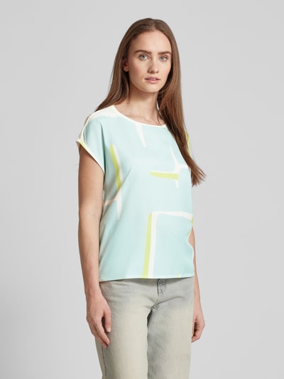 OPUS T-Shirt mit Allover-Print Modell 'Sisbo' Mint 4