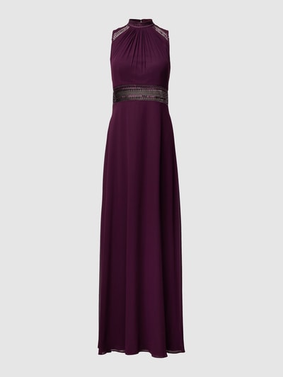 V.M. Abendkleid mit Häkelspitze Bordeaux 2