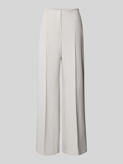 Raffaello Rossi Wide leg stoffen broek met structuurmotief, model 'AGATHA' Lichtgrijs - 2