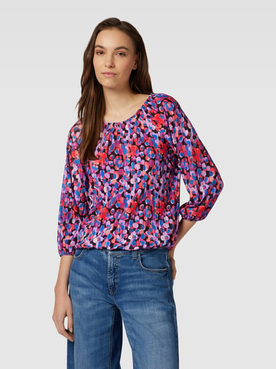 Christian Berg Woman Blouseshirt met all-over motief Fuchsia - 4