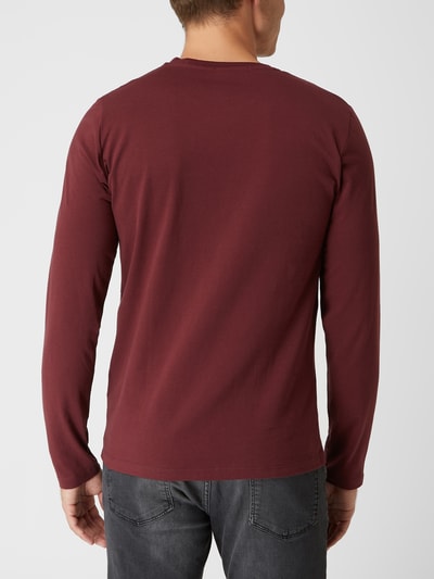 NO EXCESS Longsleeve aus Baumwolle  Bordeaux Rot 5