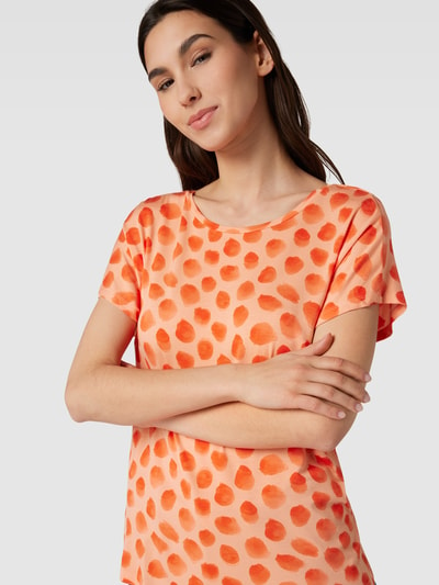 Christian Berg Woman T-shirt met all-over motief Zalm - 3