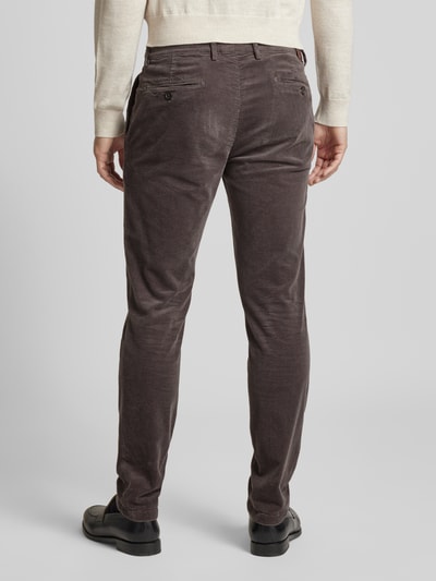 g1920 Slim fit corduroy broek, model 'Subway' Middengrijs - 5