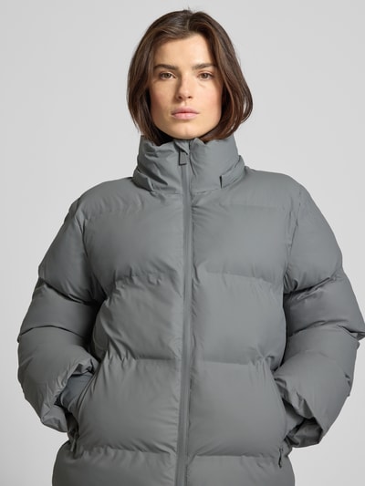 Neo Noir Steppjacke mit Reißverschlusstaschen Hellgrau 3