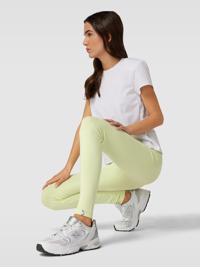 Armedangels Legging met labeldetail, model 'Faribaa 2' Lichtgroen - 3