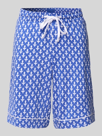 Christian Berg Woman Pyjama-Shorts mit elastischem Bund Blau 1