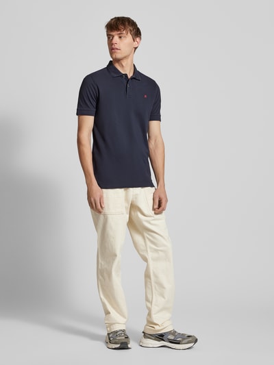 Replay Regular Fit Poloshirt mit Logo-Stitching Marine 1