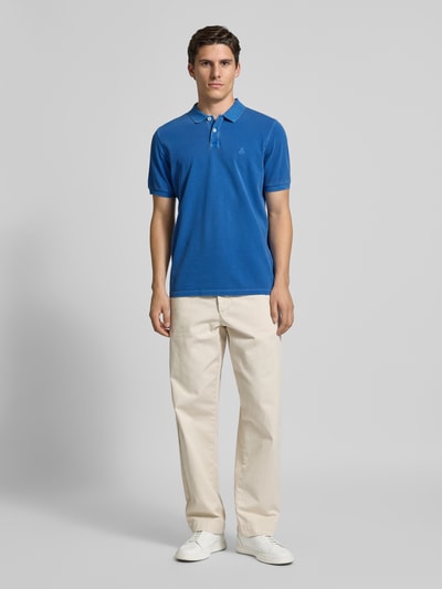 Marc O'Polo Regular Fit Poloshirt aus reiner Baumwolle Jeansblau 1