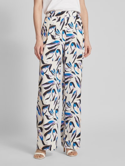 Christian Berg Woman Selection Stoffen broek met all-over motief Zand - 4