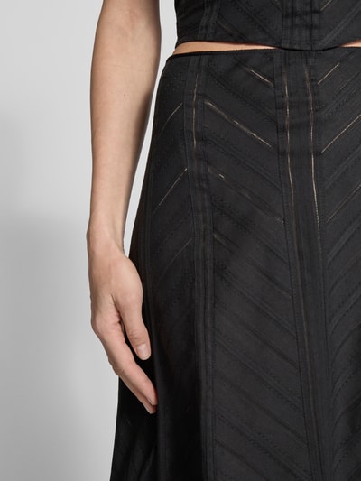 Drykorn Maxirok met ritssluiting, model 'MURNIATI' Zwart - 3