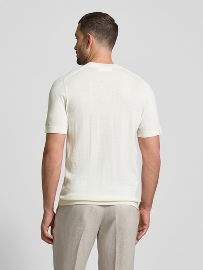 SELECTED HOMME T-Shirt aus reiner Wolle Offwhite 5