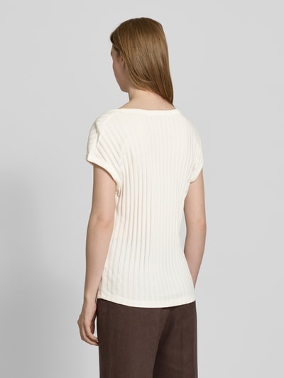 Marc O'Polo Slim Fit T-Shirt aus Baumwoll-Mix Offwhite 5