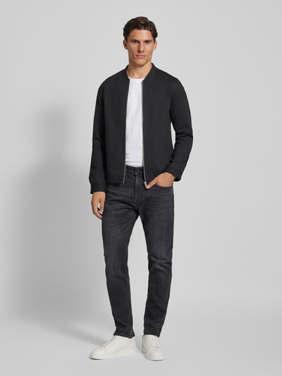 s.Oliver BLACK LABEL Regular Fit Jeans im 5-Pocket-Design Modell 'Mauro' Anthrazit 1