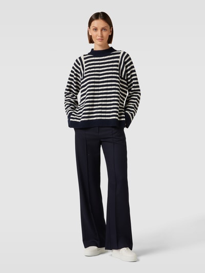 Weekend Max Mara Strickpullover aus Schurwolle Modell 'BIRD' Marine 1