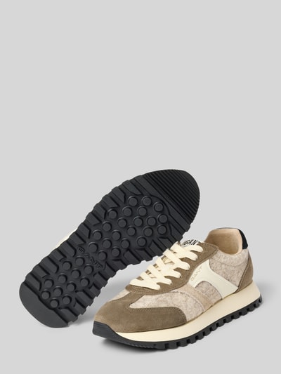 Gant Sneakers met labeldetails, model 'Caffay' Taupe - 4