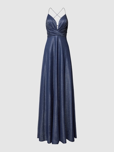 Luxuar Abendkleid mit Herz-Ausschnitt Marine 2