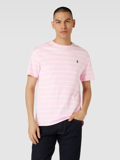 Polo Ralph Lauren T-shirt met streepmotief Roze - 4