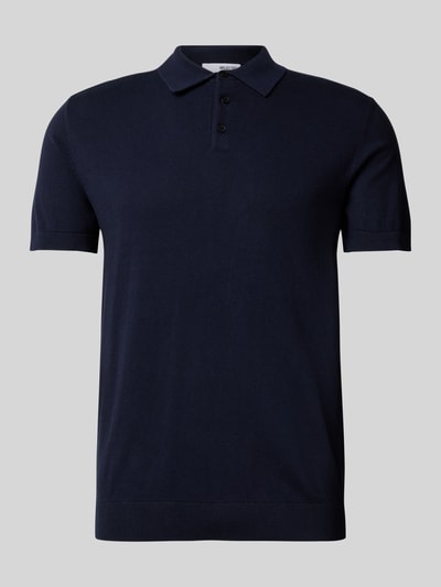 SELECTED HOMME Poloshirt mit elastischen Abschlüssen Blau Melange 1