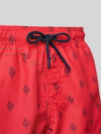 Shiwi Regular Fit Badehose mit Label-Patch Modell 'Mike' Koralle 2