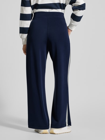 Rich & Royal Straight leg stoffen broek met galonstrepen Marineblauw - 5