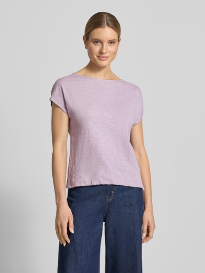 Marc O'Polo T-shirt o kroju relaxed fit z czystej bawełny Jasnofioletowy 4