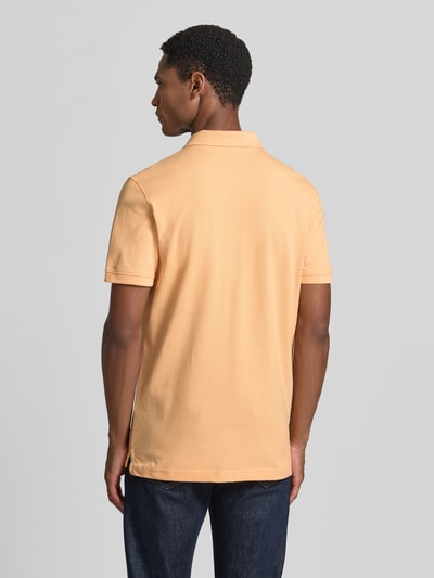 MCNEAL Slim Fit Poloshirt mit Label-Stitching Lachs 5