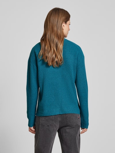 B.Young Gebreide pullover met ribboorden, model 'Onema' Oceaanblauw - 5