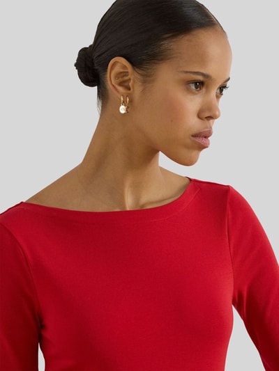 Lauren Ralph Lauren Slim Fit T-Shirt aus reiner Baumwolle Rot 3