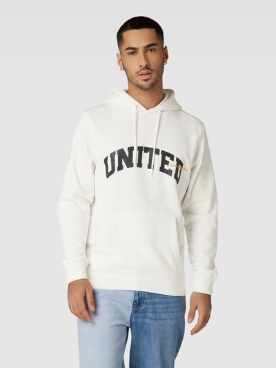 Jack & Jones Hoodie mit Logo-Print Modell 'ORBRINK' Offwhite 4