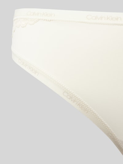 Calvin Klein Underwear String met labelprints Offwhite - 2