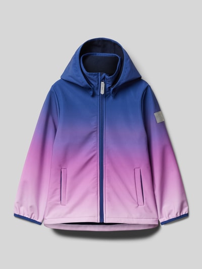 Name It Softshell-jack met capuchon, model 'MALTA' Marineblauw - 1