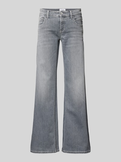 Cambio Wide leg jeans in 5-pocketmodel, model 'TESS' Lichtgrijs - 2