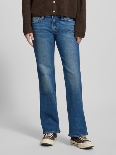 Levi's® Bootcut Jeans aus Baumwoll-Mix Modell 'SUPERLOW' Blau 4