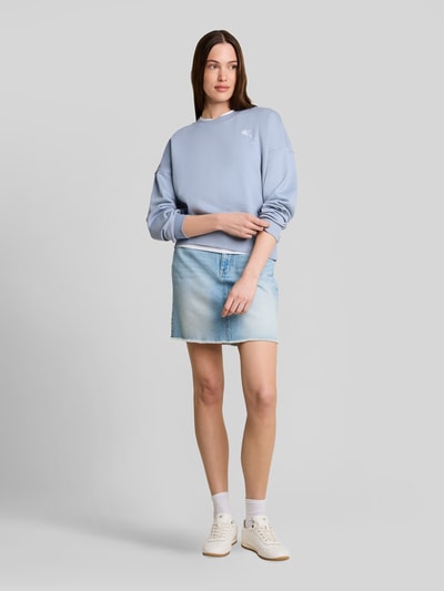 Tom Tailor Denim Loose Fit Sweatshirt aus reiner Baumwolle Bleu 1