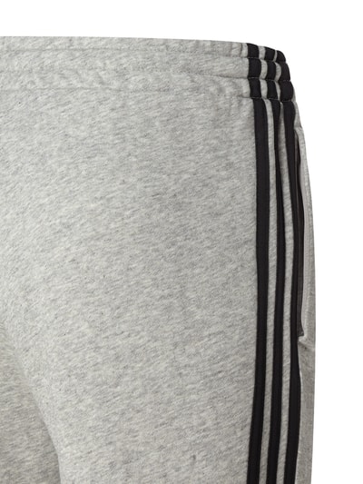 ADIDAS SPORTSWEAR Sweathose mit Logo-Streifen Mittelgrau Melange 4