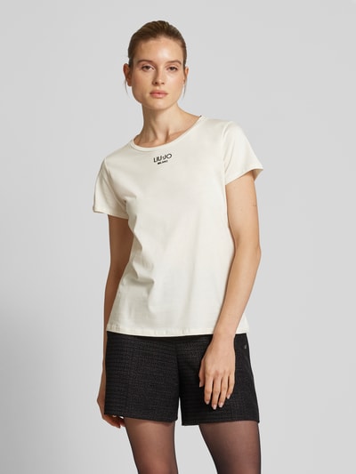 LIU JO SPORT T-Shirt mit Label-Print Offwhite 4