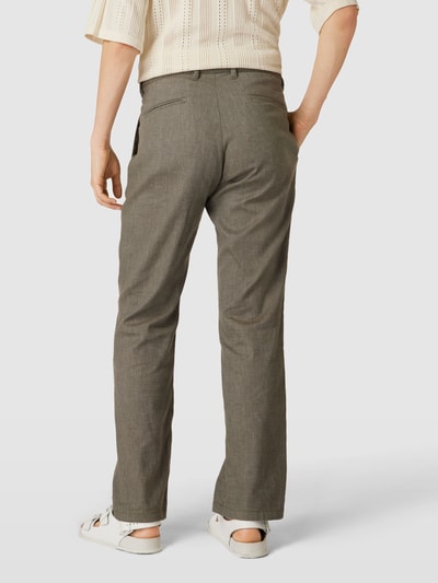 Cinque Regular fit pantalon met structuurmotief Olijfgroen - 5